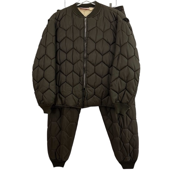 VINTAGE SAMCO Quilted‎ Thermal Twins Liner Honeycomb Pants Jacket Streetwear XL - Picture 1 of 13
